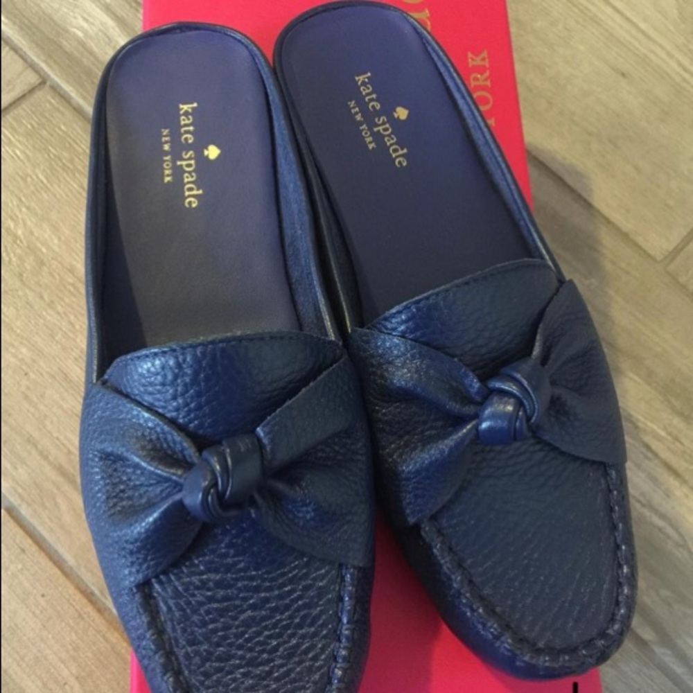 Kate Spade Mallory Bow Mules Size 7
